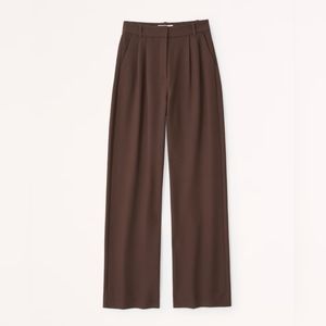 Abercrombie & Fitch Sloane Tailored Pant in Dark Brown - Size 28/6R